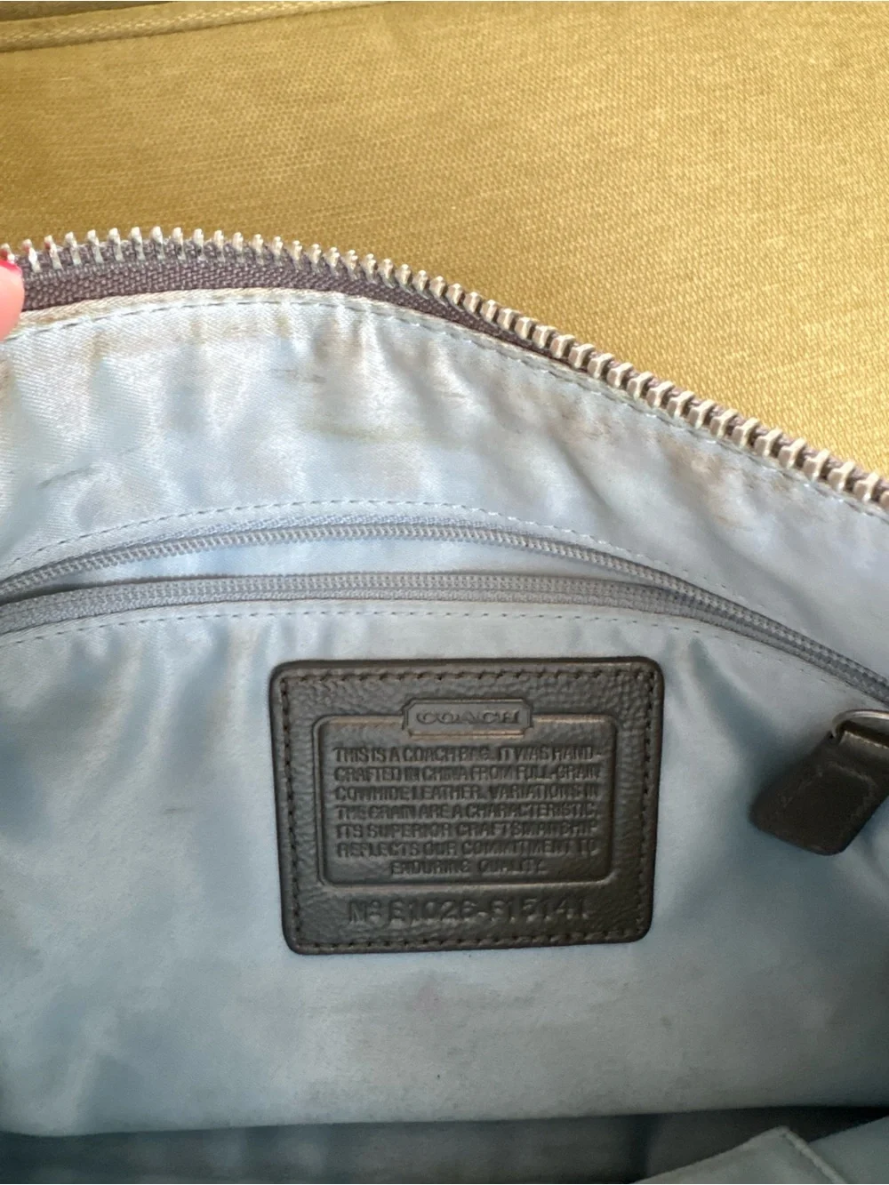 Coach Metallic Bronze Shoulder Bag